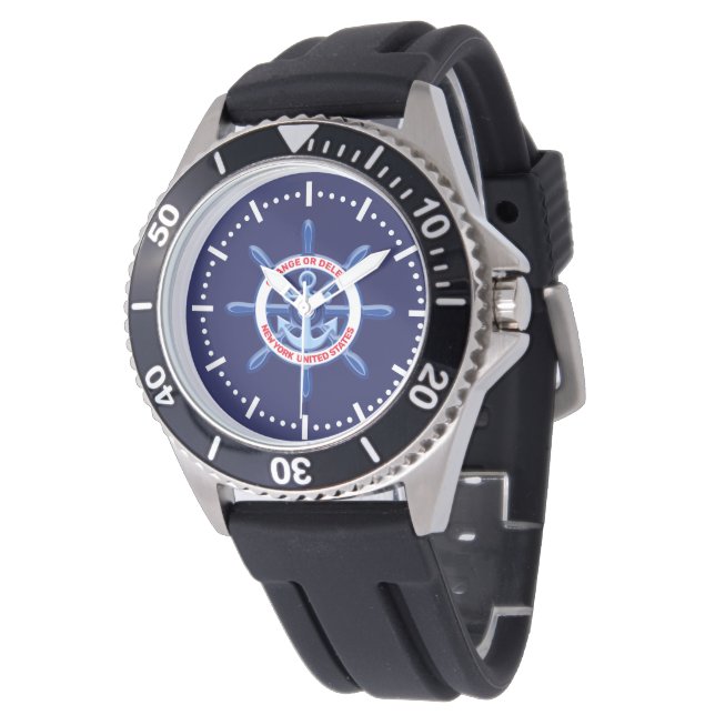 New York, United States, Customizable, Sea Travel Watch (Angled)