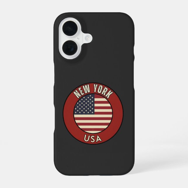 New York United States of America iPhone Case (Back)