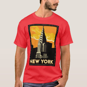 new york united states usa vintage retro travel T-Shirt