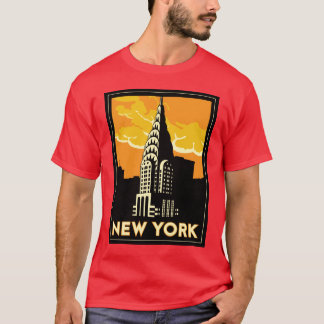 new york united states usa vintage retro travel T-Shirt