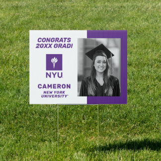 New York University | Congrats Grad Sign