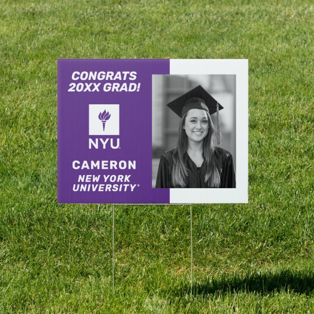 New York University Graduate Sign (Insitu)