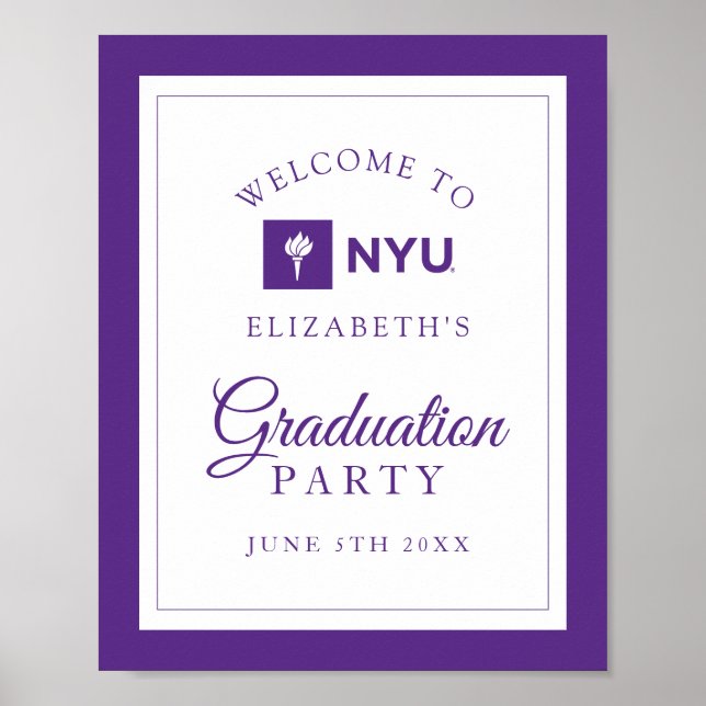 New York University Poster (Front)