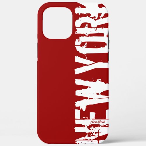 New York _ Urban Style _ Red and White iPhone Case
