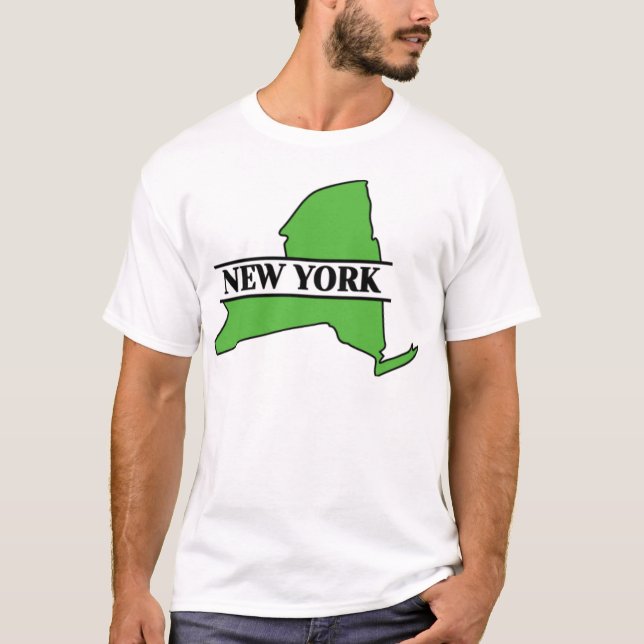 New York US State Monogram T-Shirt (Front)