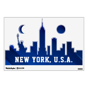 New York USA City Landscape Wall Decal