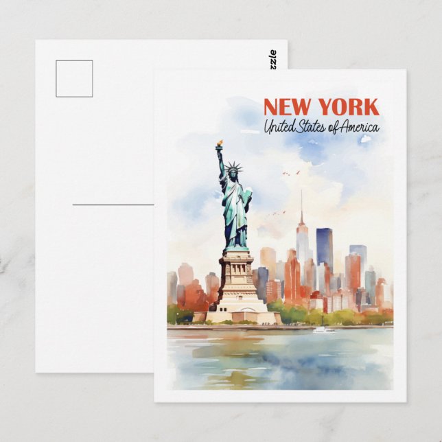 New York USA Famous Travel Place Postcard (Front/Back)