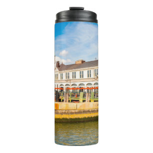 NEW YORK,  USA - SEP 22,  2015: New York peer on t Thermal Tumbler