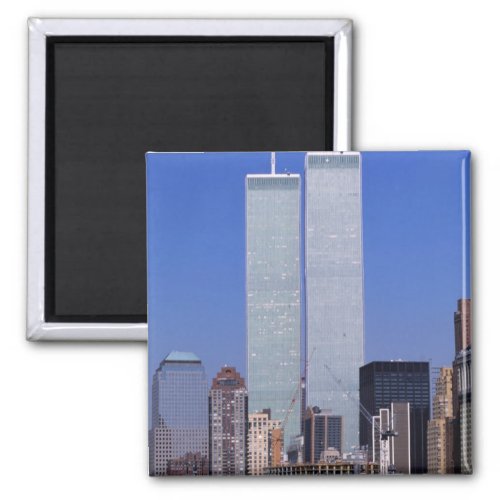 New York USA Twin towers of the famous World Magnet