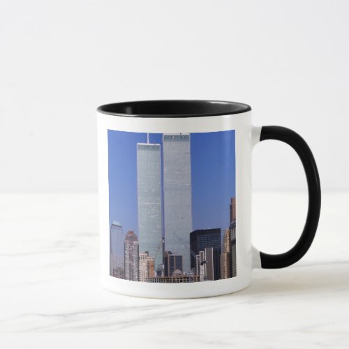 New York USA Twin towers of the famous World Mug