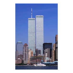 New York, USA. Twin towers of the famous World Photo Print