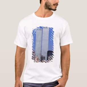 New York, USA. Twin towers of the famous World T-Shirt