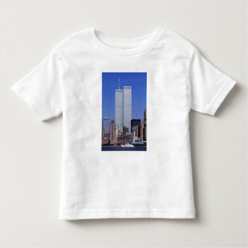 New York USA Twin towers of the famous World Toddler T_shirt