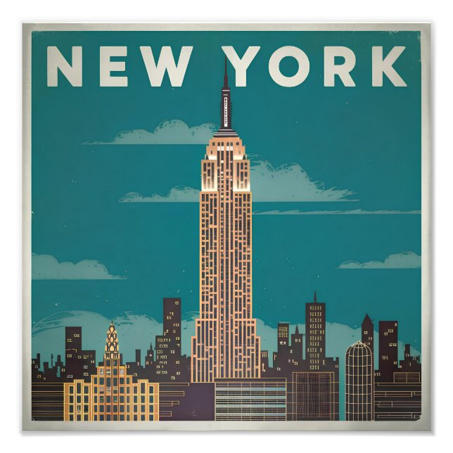 New York USA vintage Photo Print (Front)