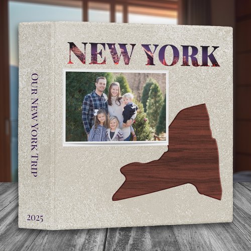New York Vacation Photo Scrapbook Album 3 Ring Binder