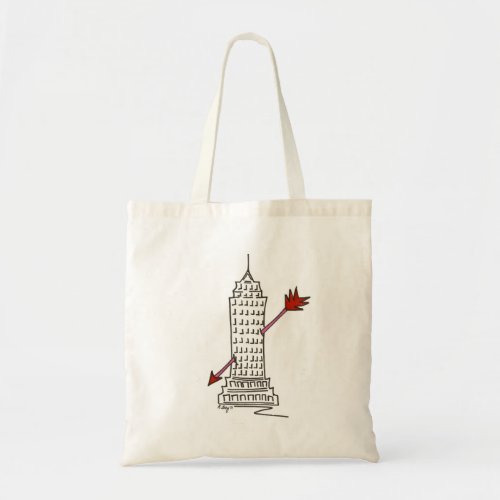 New York Valentine NYC Cupid Arrow Skyscraper Bag