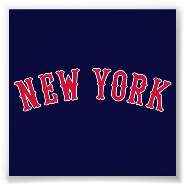 New York Versus Boston Rivals Photo Print (Front)