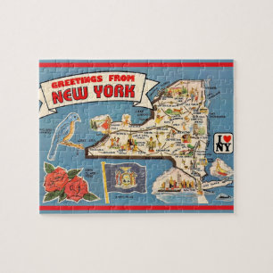 New York Vintage Map Puzzle