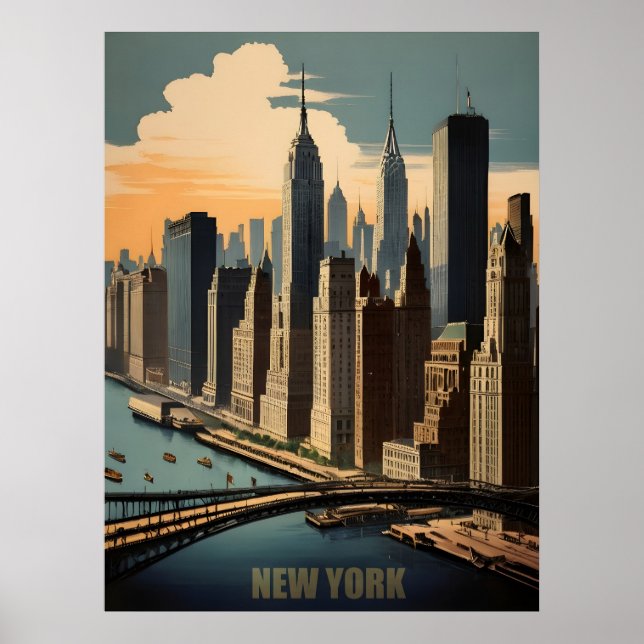 New York vintage poster (Front)