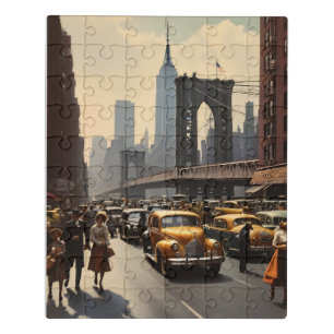 New York vintage poster Jigsaw Puzzle