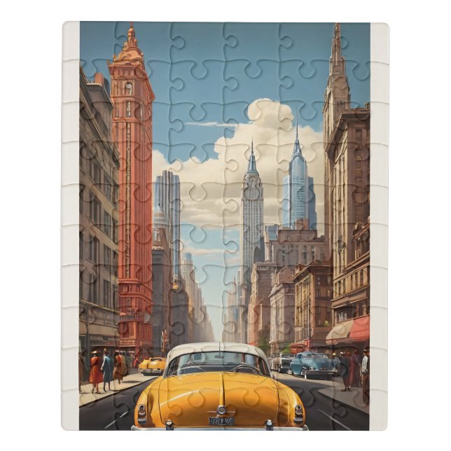 New York vintage poster Jigsaw Puzzle (Puzzle Vertical)