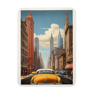 New York vintage poster Magnet