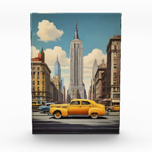 New York vintage poster Photo Block