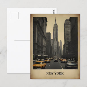 New York vintage poster Postcard