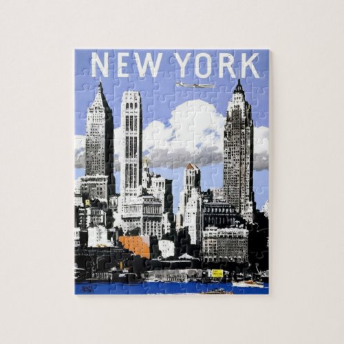 New York Vintage Reise Jigsaw Puzzle