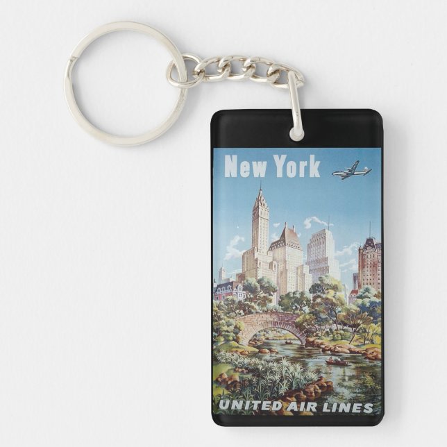 New York vintage souvenirs Keychain (Front)