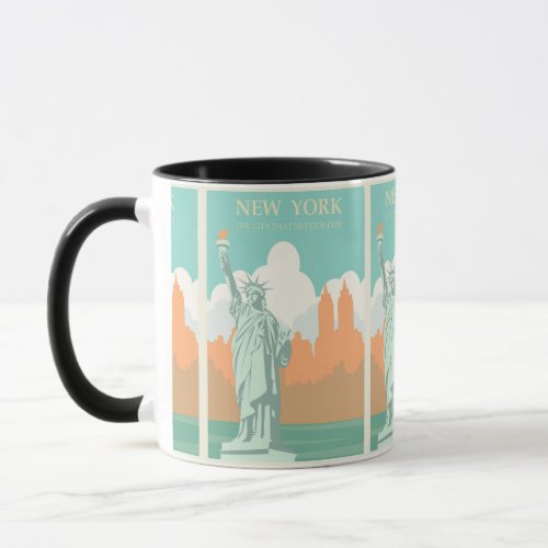 New York Vintage Travel USA  Mug