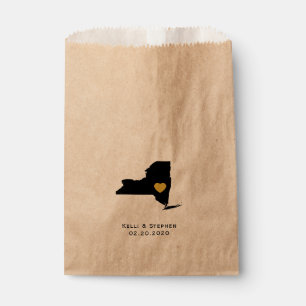 New York Wedding Favor Treat Sacks, Gift Bags