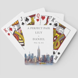New York Wedding Perfect Pair Favor Poker Cards