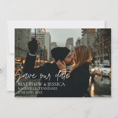 New York Wedding Photo Save the Date