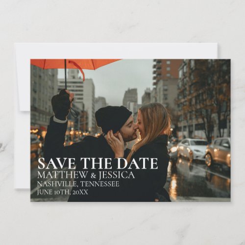 New York Wedding Photo Save the Date