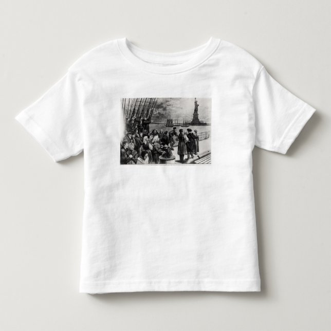New York - Welcome to the land of freedom Toddler T-shirt (Front)