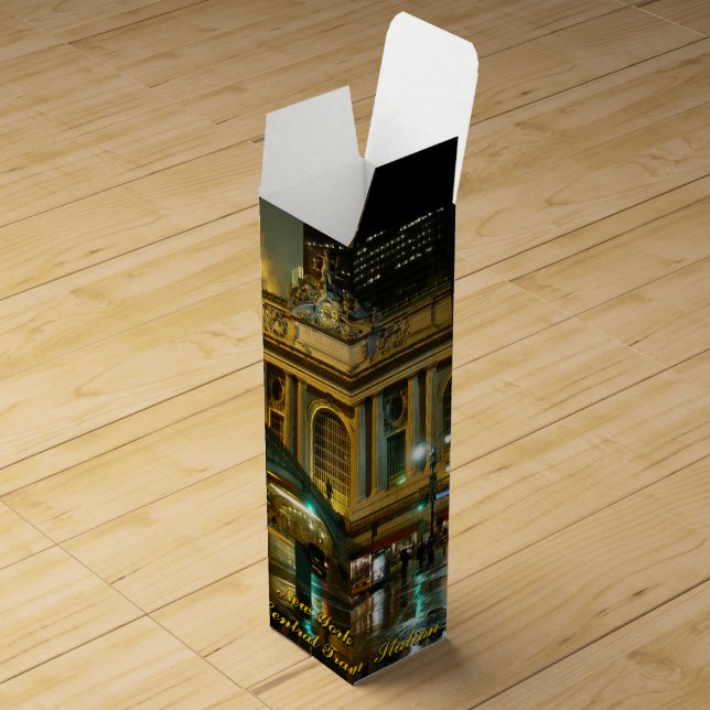 New York Wine Box Customize Grand Central Souvenir (Opened)