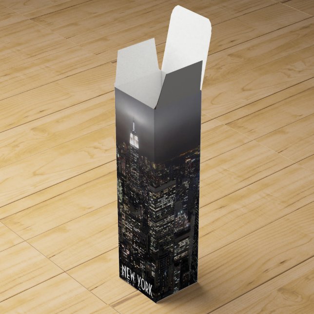 New York Wine Box Customize New York Souvenir (Opened)