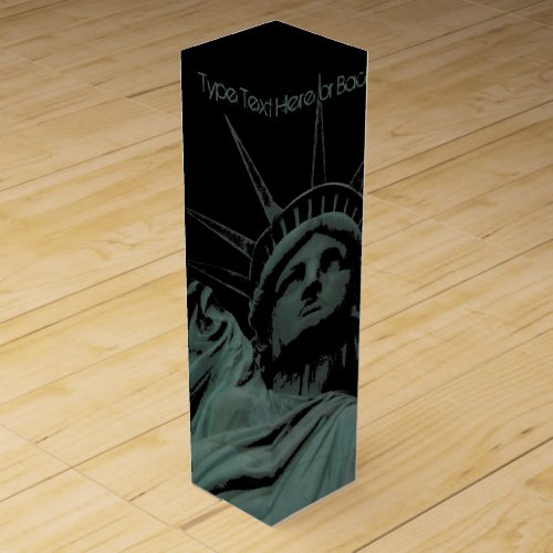 New York Wine Box Statue of Liberty New York Box