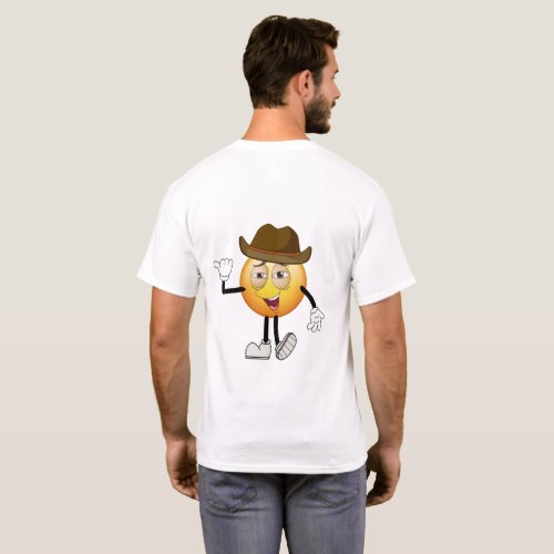 New York with back cowboy emoji printed t_shirt