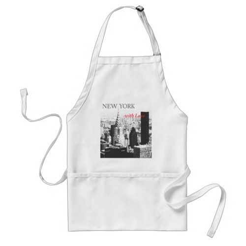 New York with Love Adult Apron