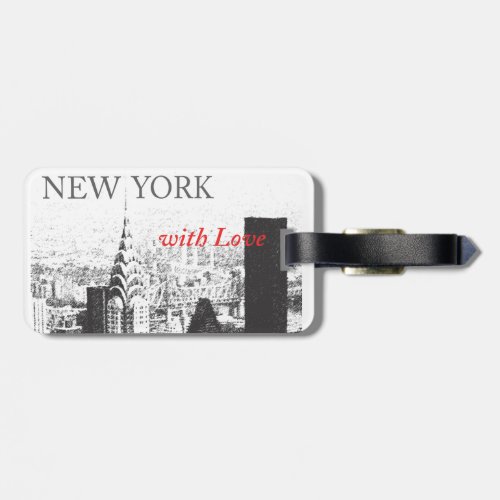 New York with Love Luggage Tag