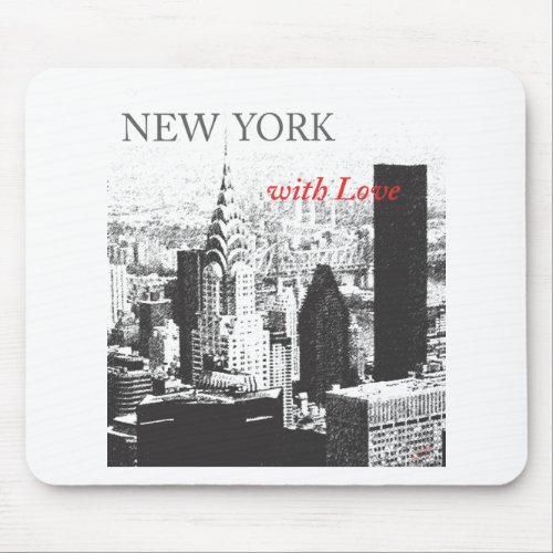 New York with Love Mouse Pad
