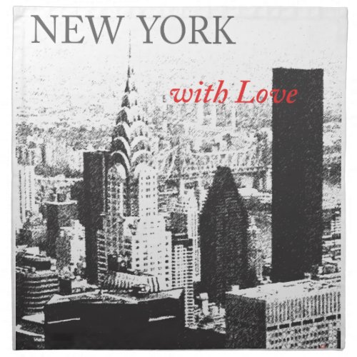 New York with Love Napkin