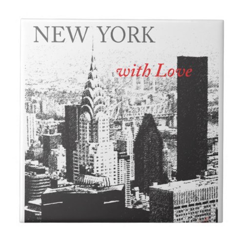 New York with Love Tile