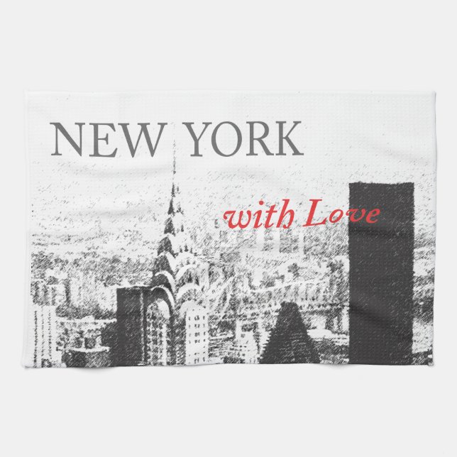 New York with Love Towel (Horizontal)