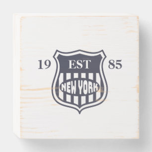 New York Wooden Box Sign