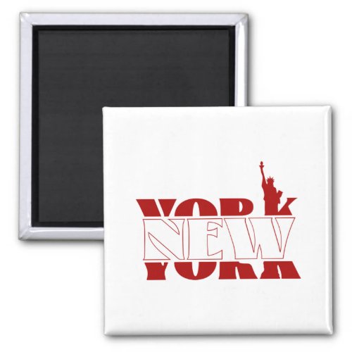 New york word design magnet
