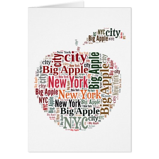 New York words cloud Cards (Front)