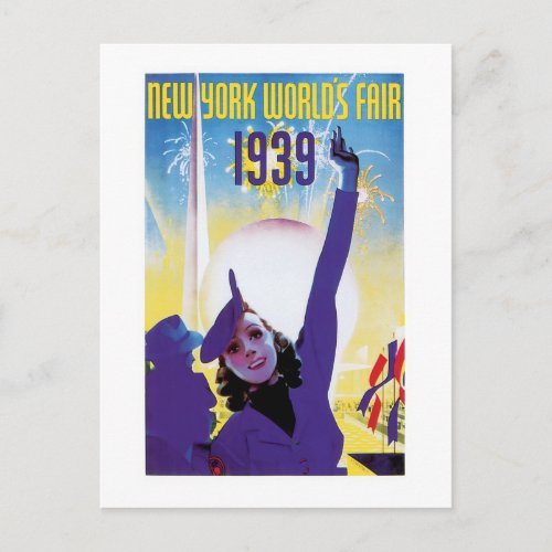 New York Worlds Fair 1939 Postcard